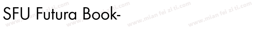 SFU Futura Book字体转换